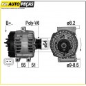 Alternador 12V 140A Valeo