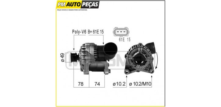 Alternador Bmw E46/E39/E38/E53/E36