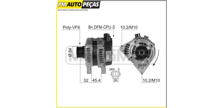 Alternador Ford/Mazda/Volvo