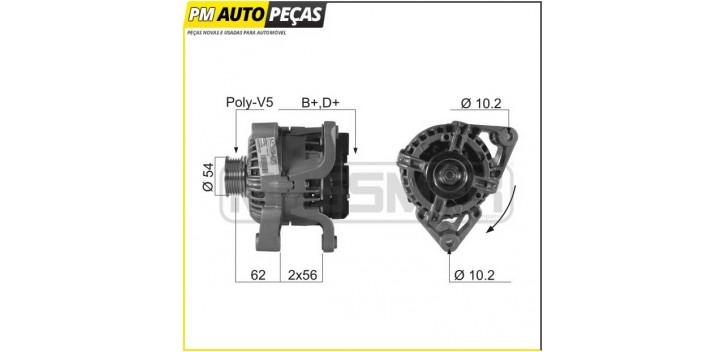 Alternador Opel/Vauxhall