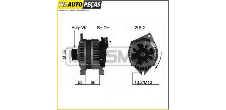 Alternador Citroen/Fiat/Lancia/Peugeot