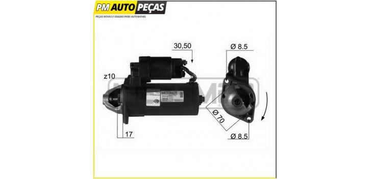 Motor de Arranque Mercedes-Benz A-Class/Vaneo