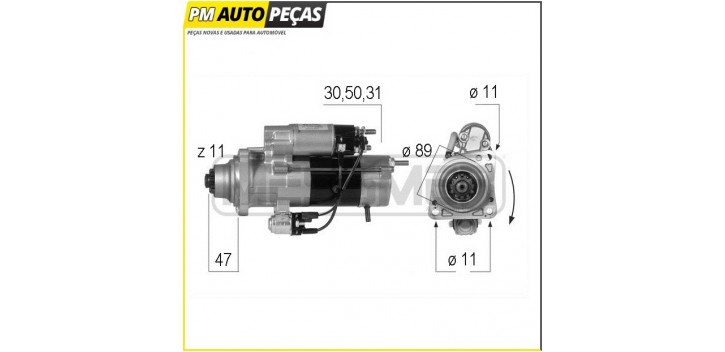 Motor de Arranque Mitsubishi/Volvo