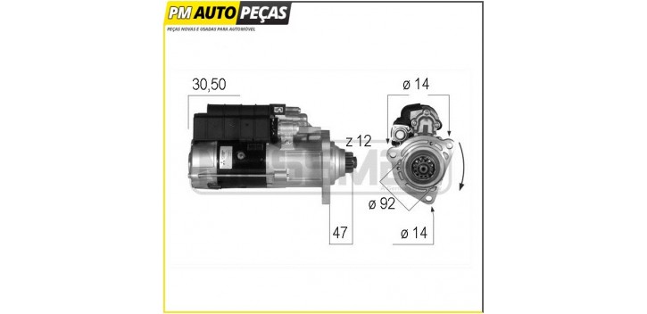 Motor de Arranque Mitsubishi/Scania