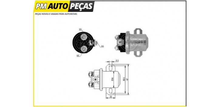 Bobine Motor de Arranque Delco