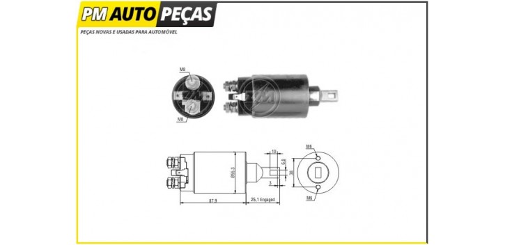 Bobine Motor de Arranque Mitsubishi