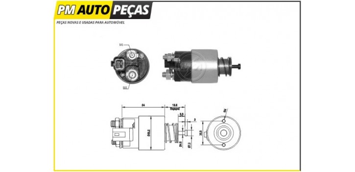 Bobine Motor de Arranque Valeo