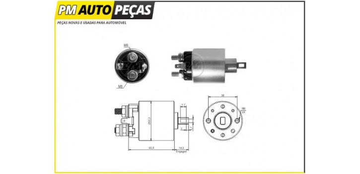 Bobine Motor de Arranque Hitachi