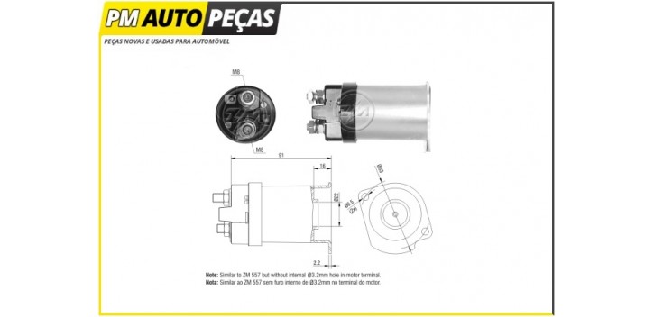 Bobine Motor de Arranque Delco