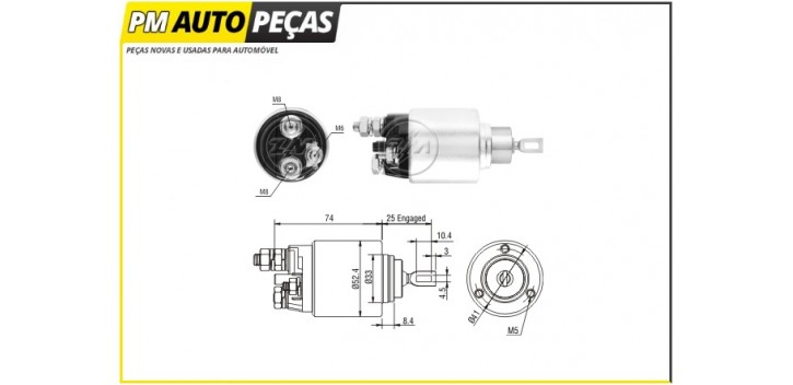 Bobine Motor de Arranque Bosch