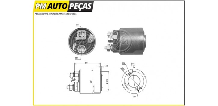 Bobine Motor de Arranque Valeo