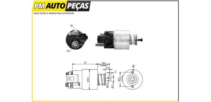 Bobine Motor de Arranque Hyundai/Kia