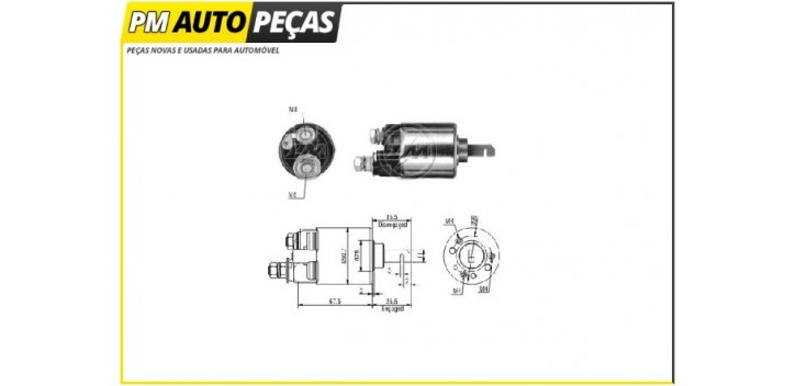 Bobine Motor de Arranque Mitsubishi