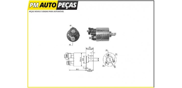 Bobine Motor de Arranque Mitsubishi