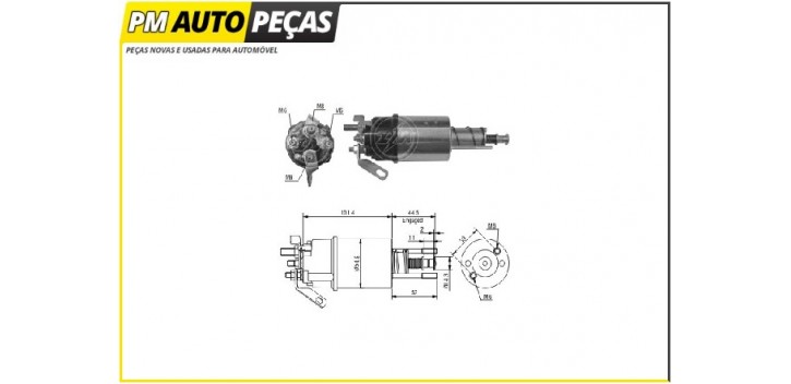 Bobine Motor de Arranque Lucas