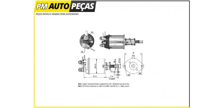 Bobine Motor de Arranque Lucas