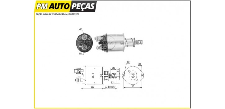 Bobine Motor de Arranque Lucas