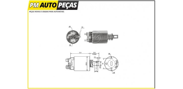 Bobine Motor de Arranque Hitachi