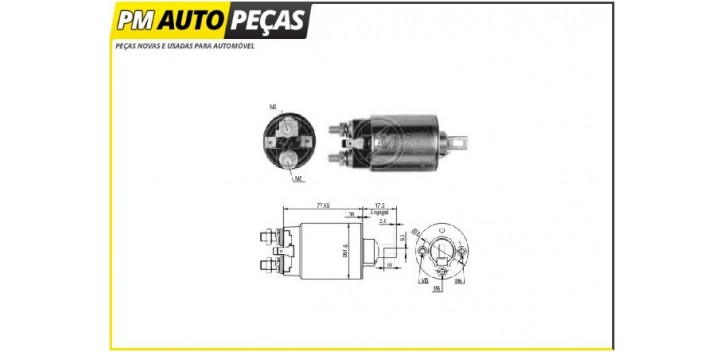 Bobine Motor de Arranque Mitsubishi