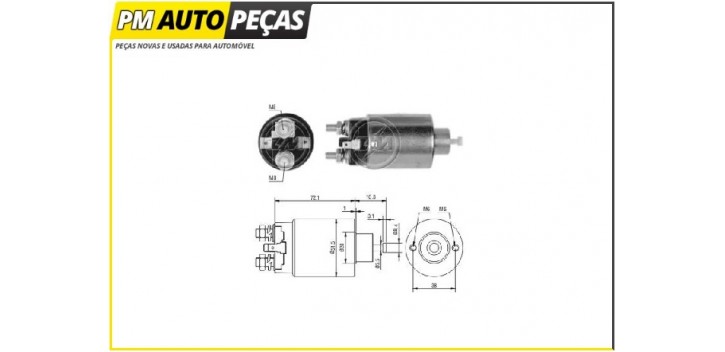 Bobine Motor de Arranque Mitsubishi