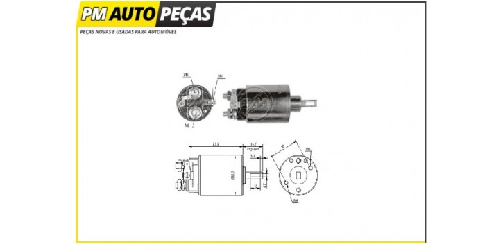 Bobine Motor de Arranque Hitachi