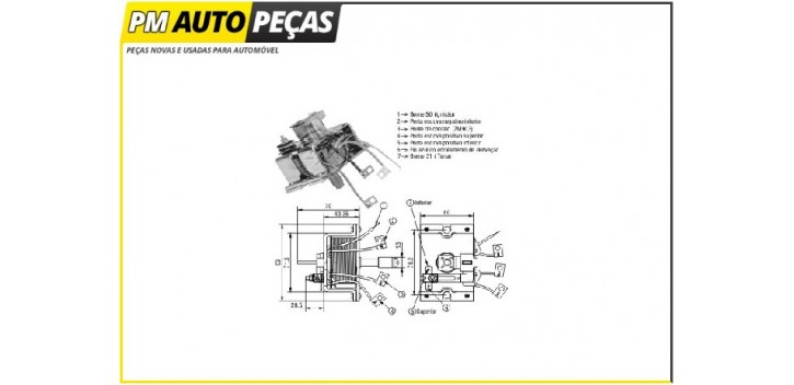 Bobine Motor de Arranque Bosch