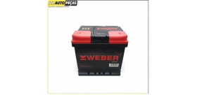 Bateria WEBER - 45 Ahl - 330A - Positivo ESQ