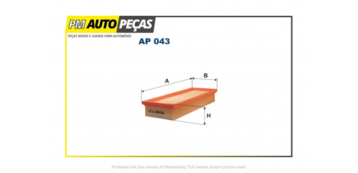 Filtro de Ar - COOPERS FIAAM - PA7114