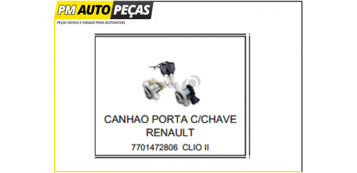 Jogo de canhões de fechaduras Renault Clio 2