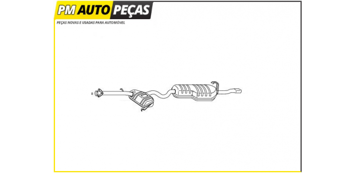 Conjunto, Panela De Escape Traseira Para Alfa Romeo 146