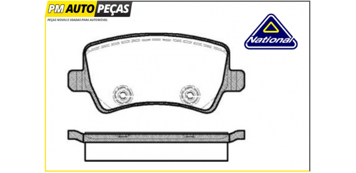 Jogo de Pastilhas Travão - NATIONAL NP2623