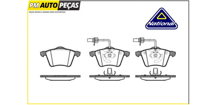 Jogo de Pastilhas Travão - NATIONAL NP2168