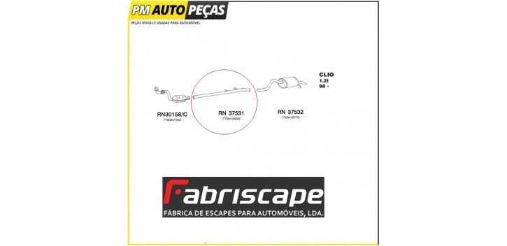 Tubo de escape Renault Clio