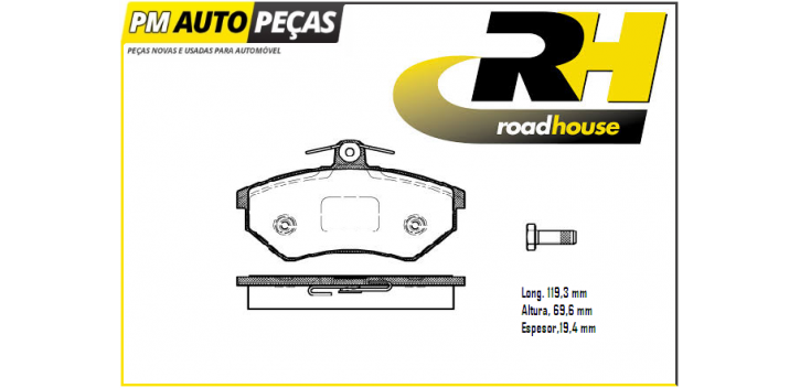 Jogo de pastilhas vw