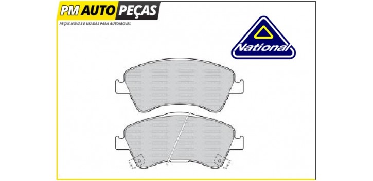 Jogo de Pastilhas Travão - NATIONAL NP2547
