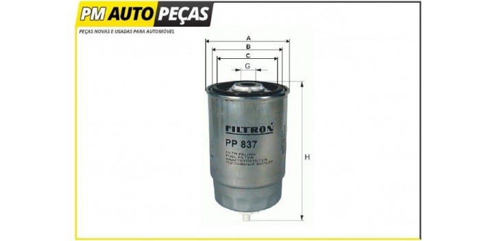 PP837 - Filtro de Gasóleo - FILTRON